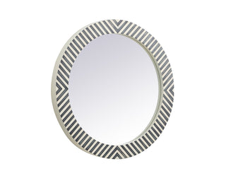 Round mirror 32 inch in Chevron