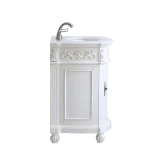 24 In. Single Bathroom Vanity Set In Antique White