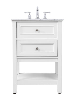 42 in. Single bathroom vanity set in White