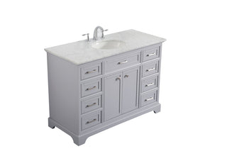 48 In. Single Bathroom Vanity Set In Light Grey