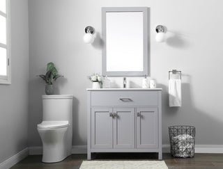 36 Inch SIngle Bathroom Vanity In Grey