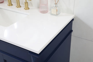 42 inch Single bathroom vanity in blue