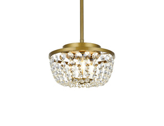 Gianna 10 inch pendant in brass