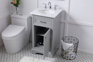 19 in. Single Bathroom Vanity set in light grey