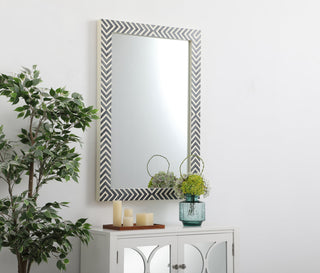 Rectangle mirror 18 inch in Chevron