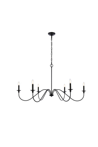 Rohan 48 inch chandelier in matte black