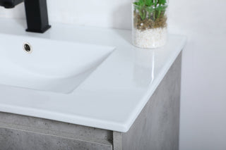 30 inch  Single Bathroom Vanity in Concrete Grey