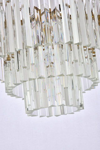 Sydney 20 inch round crystal chandelier in satin gold