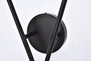 Armin 2 lights wall sconce in black