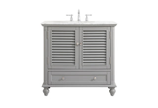 36 inch Single bathroom vanity in grey