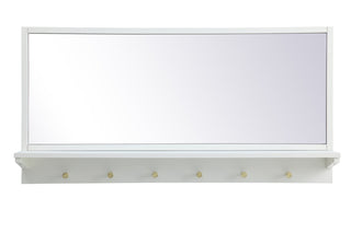 Entryway mirror with shelf  42 inch x 21 inch in white