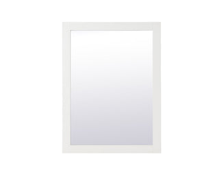 Aqua rectangle vanity mirror 24 inch in White