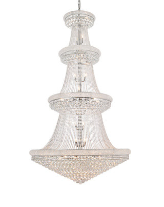 Primo 48 light Chrome Chandelier Clear Royal Cut Crystal