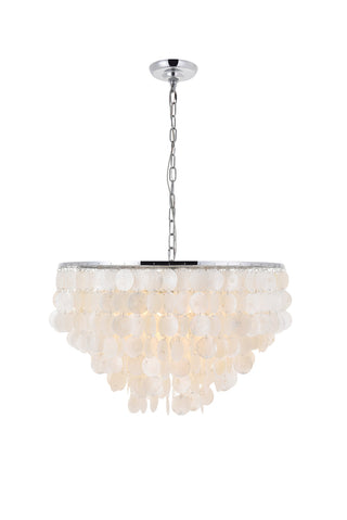 Selene 6 light Chrome Pendant