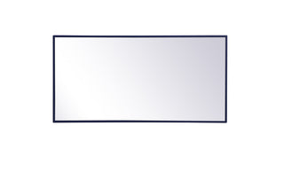 Metal frame rectangle mirror 18 inch x 36 inch in Blue