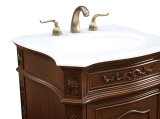 24 In. Single Bathroom Vanity Set In Coffee