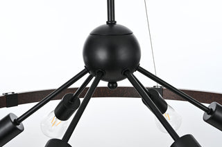 Thora 32 inch Pendant Light in Weathered Black