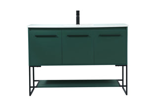 48 inch Single bathroom vanity in green