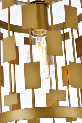 Levante 1 light pendant in brass