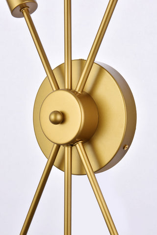 Lucca 11 inch bath sconce in brass