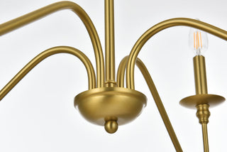 Rohan 30 inch chandelier in Satin Gold