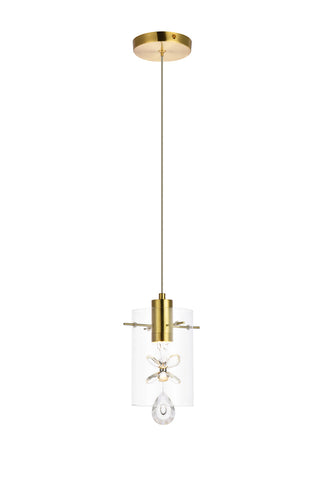 Hana 1 light Gold Pendant