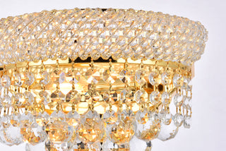 Primo 2 light Gold Wall Sconce Clear Royal Cut Crystal