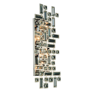 Picasso 4 light Chrome Wall Sconce Clear Royal Cut Crystal