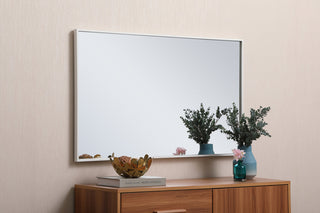 Metal frame rectangle mirror 24x 40 inch in White