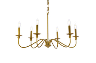 Rohan 30 inch chandelier in brass