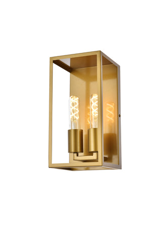 Voir 2 lights wall sconce in brass