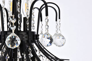 Toureg 22 inch black chandelier