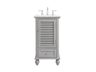 19 inch Single bathroom vanity in grey