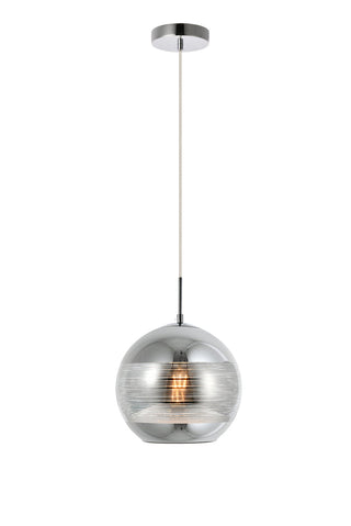 Reflection Collection Pendant D9.5in H9.5in Lt:1 Chrome finish