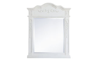 Wood frame mirror 28 inch x 36 inch in Antique White