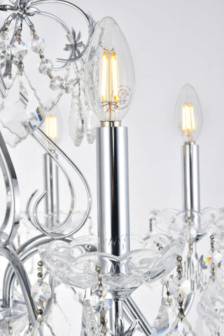 St. Francis 8 light Chrome Chandelier Clear Royal Cut Crystal