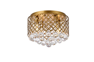 Tully 4 lights brass flush mount