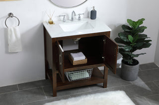 30 inch Single Bathroom Vanity in Espresso