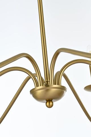 Rohan 30 inch chandelier in Satin Gold