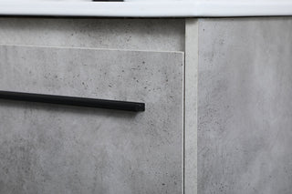 36 inch  Single Bathroom Vanity in Concrete Grey