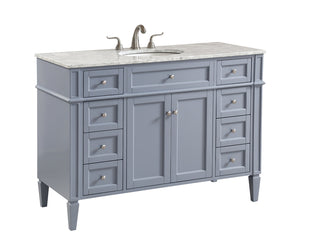 48 In. Single Bathroom Vanity Set In Grey