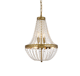 Valeria 14 inch pendant in brass