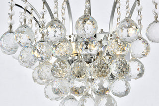 Victoria 3 light Chrome Wall Sconce Clear Royal Cut Crystal