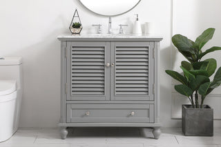 36 inch Single bathroom vanity in grey