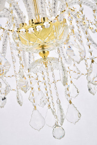 Giselle 21 light Gold Chandelier Clear Royal Cut Crystal