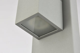 Raine Integrated LED wall sconce in silver