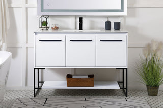 48 inch  Single Bathroom Vanity in White