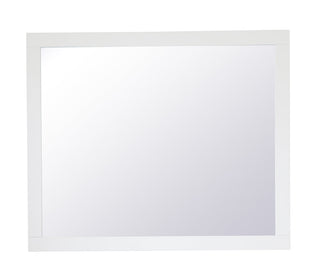 Aqua rectangle vanity mirror 30 inch in White