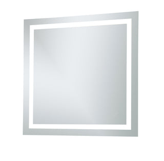 4 Sides LED Hardwired Mirror Rectangle W36H36 Dimmable 5000K