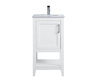 18 inch Single Bathroom Vanity in White